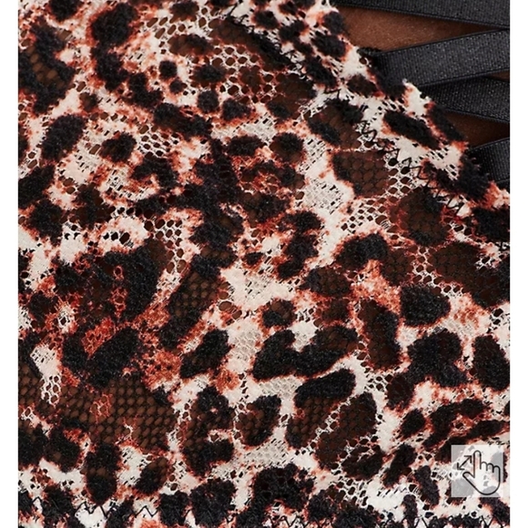 🆕️LEOPARD STRAPPY UNDERWIRE BABYDOLL - Picture 3 of 5